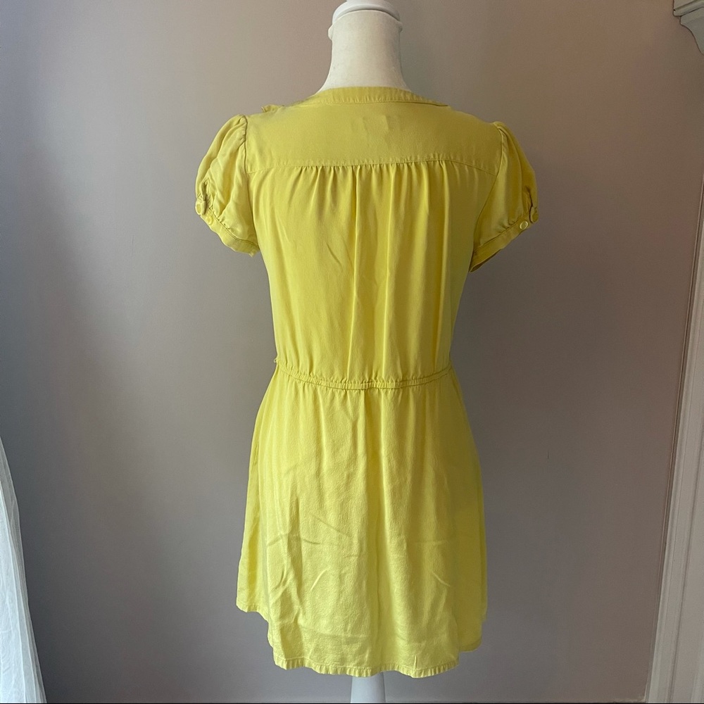 Inc Yellow Ruffle Tunic - size 2 - SILK - Picture 4 of 9
